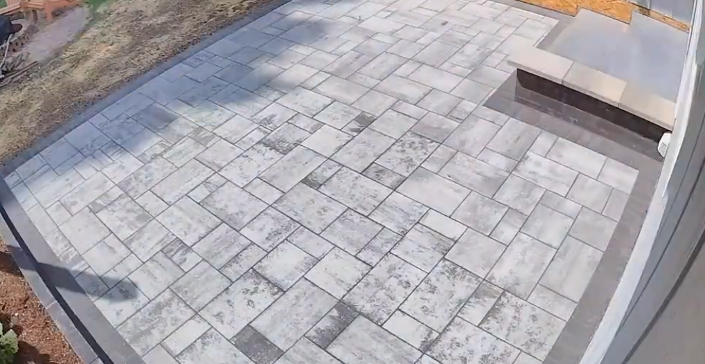 New Patio Installation Time-Lapse